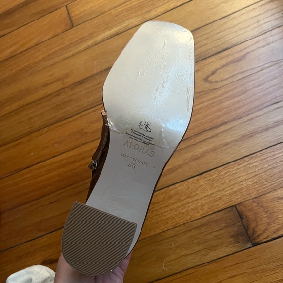 Alohas West Cape Croco Brown Size 36 - Picture 5 of 8